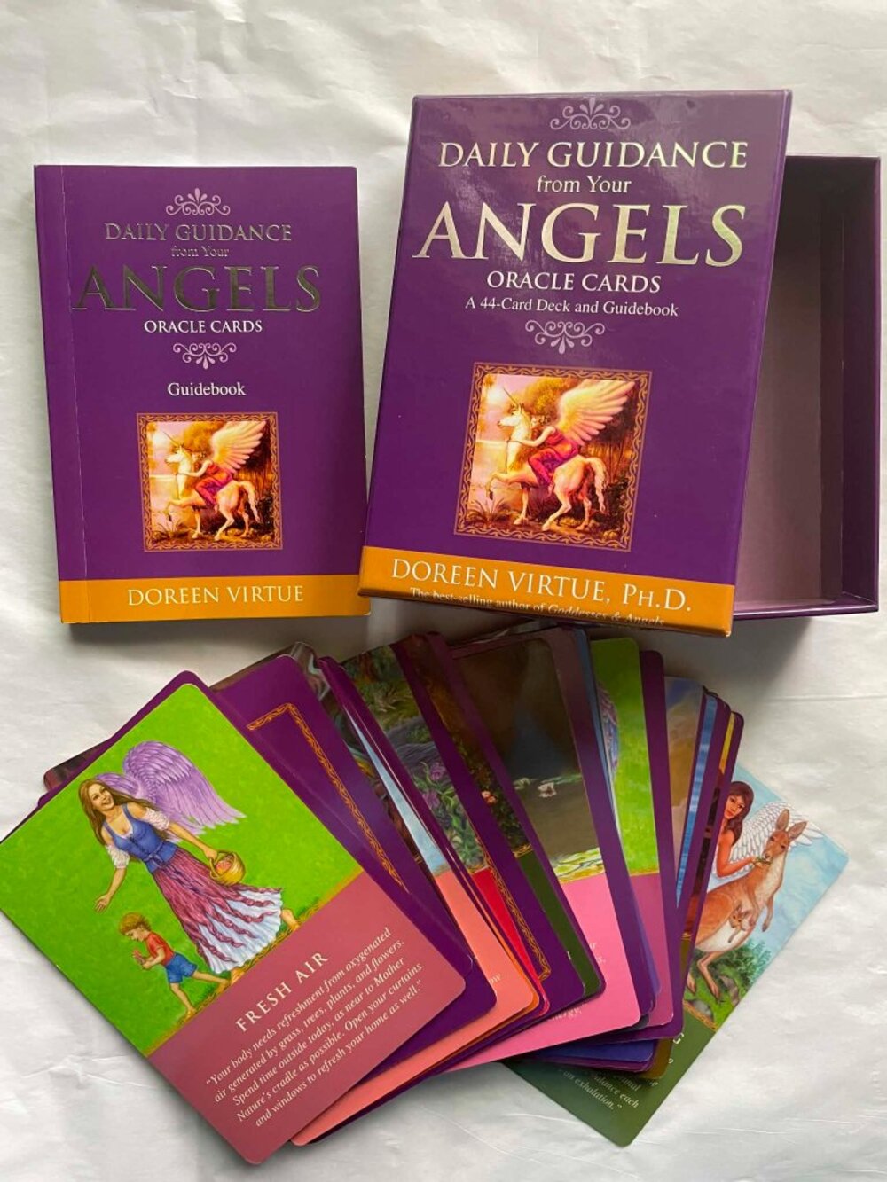 Doreen Virtue Daily Guidance Angels Oracle Cards 44 Deck Guidebook 2006 OOP